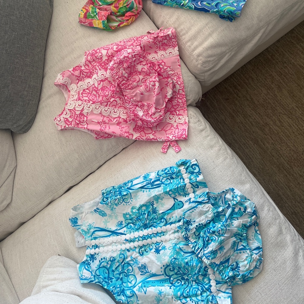 Set of 3 Lily shift dresses and bloomers